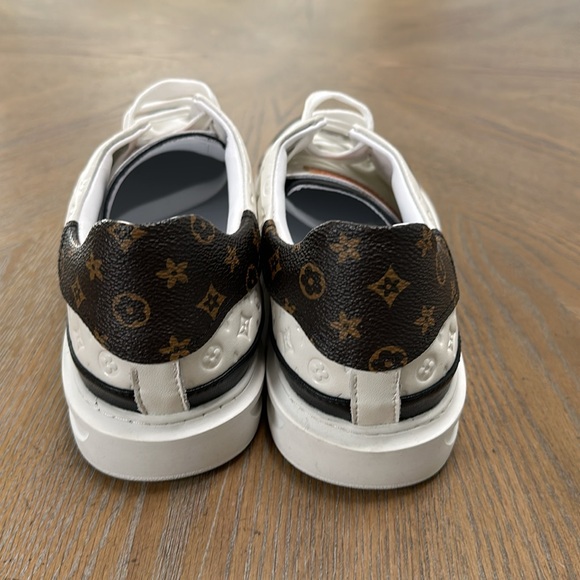 Louis Vuitton shoes Cream black brown Sz 8.5 US / Sz 42 EU - Picture 4 of 5